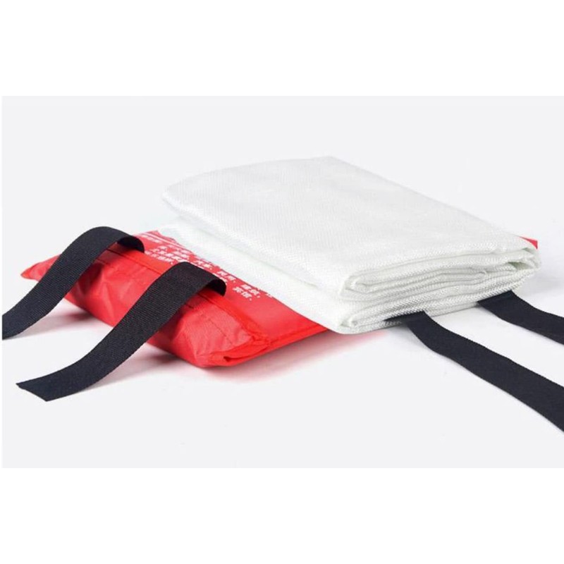 SAFETY+ Fire Blanket, Large, Fast Unfolding with Loops, 1x1m IDEAL