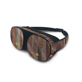 MightySkins Glossy Glitter Skin Compatible with HTC Vive Flow - Woody | Protective, Durable High-Gloss Glitter Finish | Easy to Apply, Remove, and Change Styles