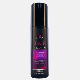 Socila T&K Professional Vegan Biotin Conditioner - Thickening & Moisture for Natural Hair, Zero Sulfates, Parabens, Dyes, Gluten-Free - 100% Vegan & Cruelty-Free (10.14 fl oz)