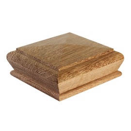 Blueprint Joinery LTD Cambridge Oak Pyramid Caps, recessed to Suit a 90mm x 90mm Newel (Full), Clear Pine
