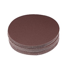 Kozelo 30 Pcs Sanding Discs Hook and Loop Backing - [7 Inch x 120 Grits] Aluminum Oxide Sandpapers for Orbital Sander Round Sanding Papers