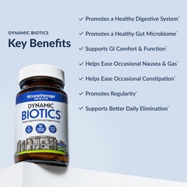 Stonehenge Health Probiotics 55 Billion CFU - 16 Strains, Prebiotic, Synbiotics Dynamic Biotics - Lactobacillus Acidophilus, Delayed Release, Shelf Stable, Non-GMO Gluten Free Veggie Capsule