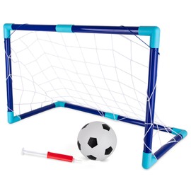 ArtCreativity Kids Soccer Goals - 2ft x 3ft - Portable Soccer Goal Set with Net, Ball, and Pump - Mini Soccer Training Equipment with Collapsible Poles for Backyard Fun Games - Soccer Gifts for Boys