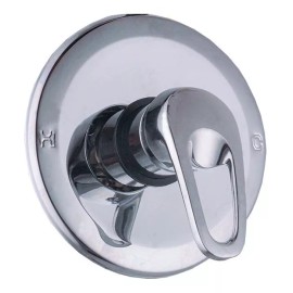 Meer Mezcladora Monomando Redonda Cromada Para Regadera