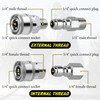 Qoroos 4 Sets NPT 1/4 Inch Quick Connect Pressure Washer