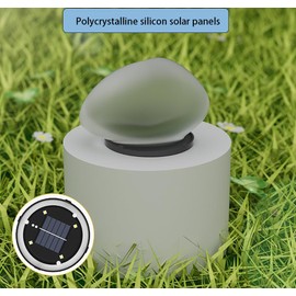 EFYUE 2 Pack Solar Garden Lights Outdoor Waterproof，Resembling Pebbles. Multi-Colored Changing Garden Lights for Courtyard, Garden, Balcony, Beach, Lawn, Terrace, Poolside.