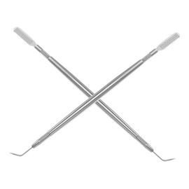 SAFIGLE 2PCS Heated Eyelash Lift Tool Stainless Steel Lash Separator Comb Perm Applicator for Easy Grooming and Eye Brightening for Lash Extensions and Beauty Routine