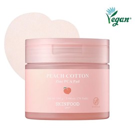 Skinfood Peach Soft Zinc PCA Pads 70 sheets + 30 sheets refill plan / 스킨푸드 피치뽀송 징크피씨에이 패드 70매+30매 리필 기획
