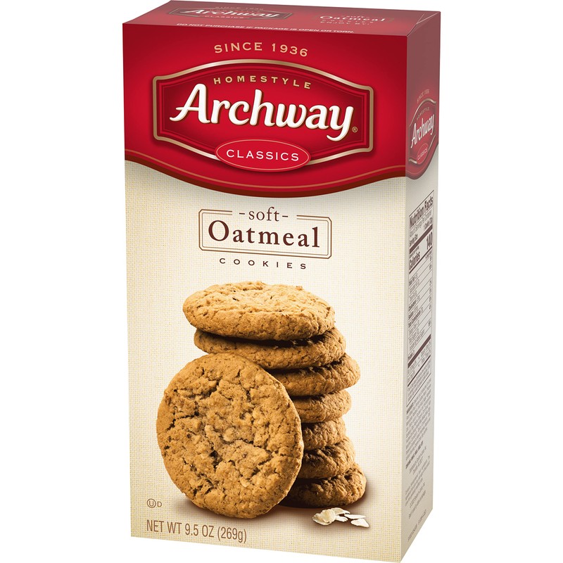 Archway Cookies, Classic Soft Oatmeal Cookies, 9.5 Oz (Pack of