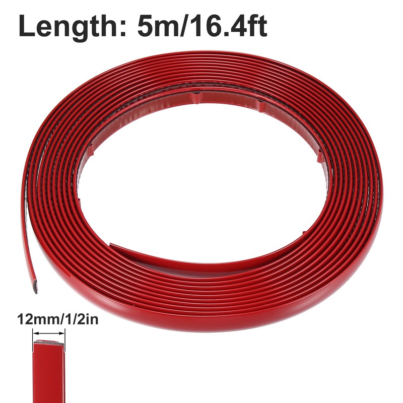 X AUTOHAUX Car Door Edge Guards Strip 1/2in 12mm Wide