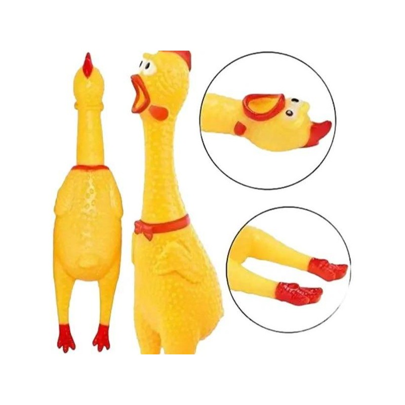 First Wholesale Rubber Screaming Chicken Dog Toy, For Decompression, Venting,