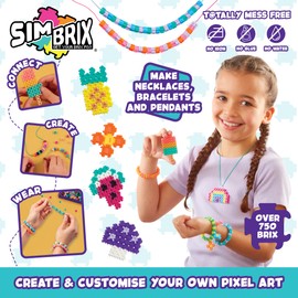 Simbrix Jewllery Pack with 750+ brix Creative Activity STEAM Arts and Crafts Kids’ Toys for Girls & Boys Ages 5 and up
