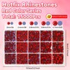15000Pcs Red Flatback Hotfix Rhinestones for Bedazzling, Red Hotfix Gems