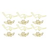 100pcs Shaped Paper Clips Pterosauria Yellow Dinosaur Shape Metal Portable