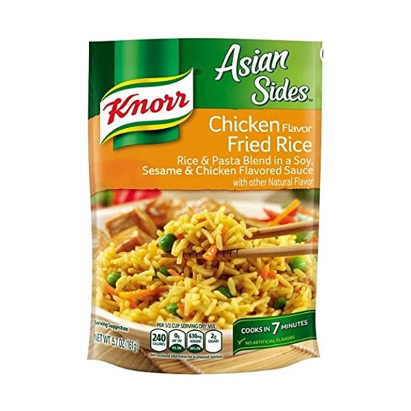Knorr Asian Sides Rice Side Dish, Chicken Fried Rice 5.7 oz (Package of 4)