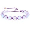 KELITCH Women Moon-Stone Beaded Bracelets Colorful Crystal Strands Bracelets Beach