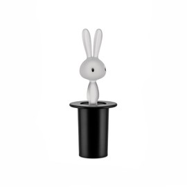 Alessi | Magic Bunny ASG16 B - Design Toothpick Holder in Thermoplastic Resin, Black