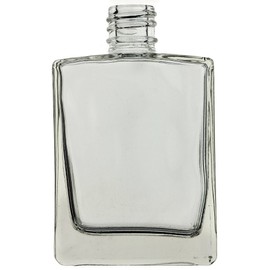 AURA VARIETY 144 Pack 1/2 OZ 15 ml Rectangular REFILLABLE Clear Glass Bottle with Black Cap (PERFUMES, Oils, Aromatic Blends, Bath and Body)