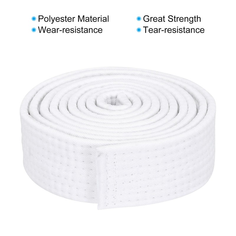 PATIKIL Taekwondo Colored Ranking Belt 1.5" x7.2Ft 2.2m, Polyester Martial