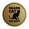Motto Lita Circle Guard Cat on Duty (Brushed Gold) -