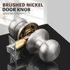 GOBEKOR 8 Pack Passage Door Knobs for Closet Door Knobs