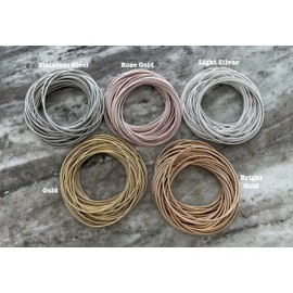 Guitar String Bracelets Elastic Spring Bracelet Stainless Steel Stretch Comfortable Bracelet