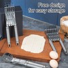 Ruiqas 5 Wheel Stainless Steel Pastry Pizza Cutter Dough Cutter