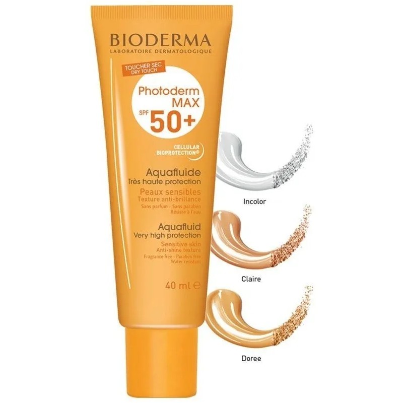 Bioderma Photoderm Max Spf 50+ Aquafluido Dorado 40ml