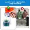 KERZEAT Clear Laundry Detergent Dispenser Cup Holder & Nozzle Force-Saving