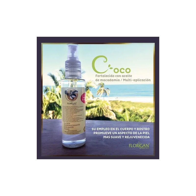 Aceite De Coco Reestructurante Multiaplicacion Florigan 125m