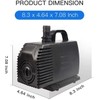 Simple Deluxe 1056GPH Submersible Water Pump 5 Threaded Nozzles and