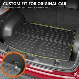 powoq Cargo Mat Compatible with 2017-2025 Jeep Compass TPE Rear Trunk Mat Cargo Liners Replacement for 2017 2018 2019 2020 2021 2022 2023 2024 2025 Jeep Compass Accessorie (Rear Trunk Mat)