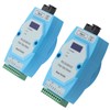 2Pcs RS485/422/232 Fiber Optic Converter Bidirectional Transimitter Receiver Modem Transmission
