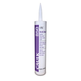TEC AccuColor - Siliconized Sanded Acrylic Caulk - Fast-Drying and Paintable Sealant That Provides a Tough and Flexible Seal - 10.5 OZ - 940 Antique White Color