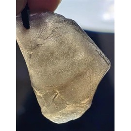 Meteorite Australian Agni Cintamani Necklace,Raw Solitaire Tektite Meteorite Healing Crystal Tektite Necklace,Irregular Shape