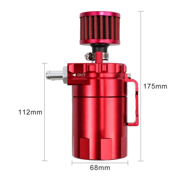 Bohaner Universal Tank Filter 0.3L Aluminum Oil Catcher Vent Can