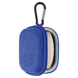 Geekria Shield Earbuds Case Compatible with Sony LinkBuds Open, LinkBuds Fit, WF-1000XM5, WF-1000XM4 True Wireless Earbud, Replacement Hard Shell Travel Carrying Bag (Blue)