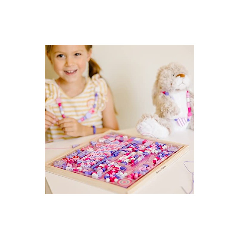 Melissa & Doug Deluxe Collection Wooden Bead Set With 340+
