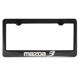 MVP Carbon Fiber License Plate Frame for Mazda3, Mazda 3 (Fit Front Only)