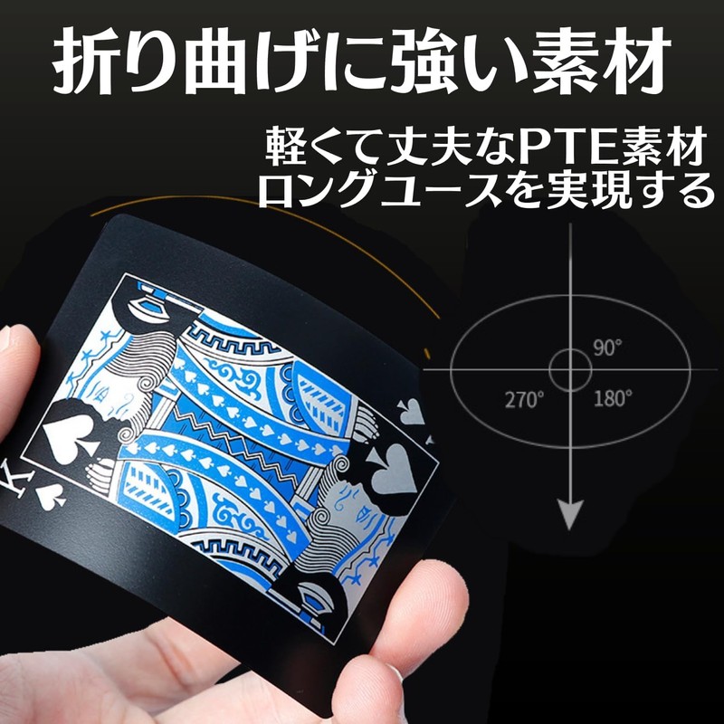 GlowTact Playing Cards [Set of 2] Waterproof Plastic Cool Magic