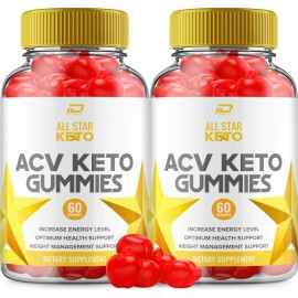 All Star Gummy (2 Pack) All Star ACV Gummies Supplement – AllStar ACV Gummy 1000MG