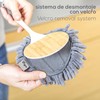 VIGAR Bamboo Microfibre Duster Round Grey ABS Dimensions: 18 x