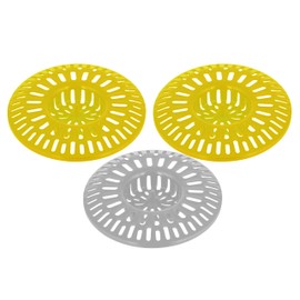 Shower Hair Catcher 3 inches - Pack of 2 - Kitchen Drain Stopper - Sink Basket Trap - Bathtub Protector Bath StrainerÊ