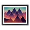 Futuristic Pyramids Vol.2 Abstract H1022 Framed Print for Living Room