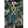 Gisela Graham : Large Peacock Fairy Decoration (set of 2)