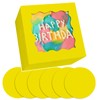 Bakepacker 36pcs 6x6x5 Inches Cake Boxes with Window 18-Packs Yellow