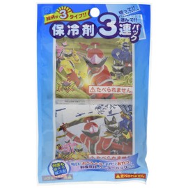 Asahi Kouyo Kotaro Sentai Don Brothers Ice Packs, Ice Pack, 3 Row Pack, Red, Approx. W3.9 x H 8.7 inches (10 x 22 cm)