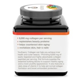 Colágeno Youtheory® para piel, cabello y uñas de 6.000 mg + Vitac 120 unid Sabor S/sabor