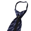 Michiko Korondon MKZP-27-A One-Touch Necktie Brand, Striped Pattern, Gift, Stylish,
