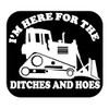 Bulldozer sticker Ditches and Hoes OS 202 vinyl 6" Decal